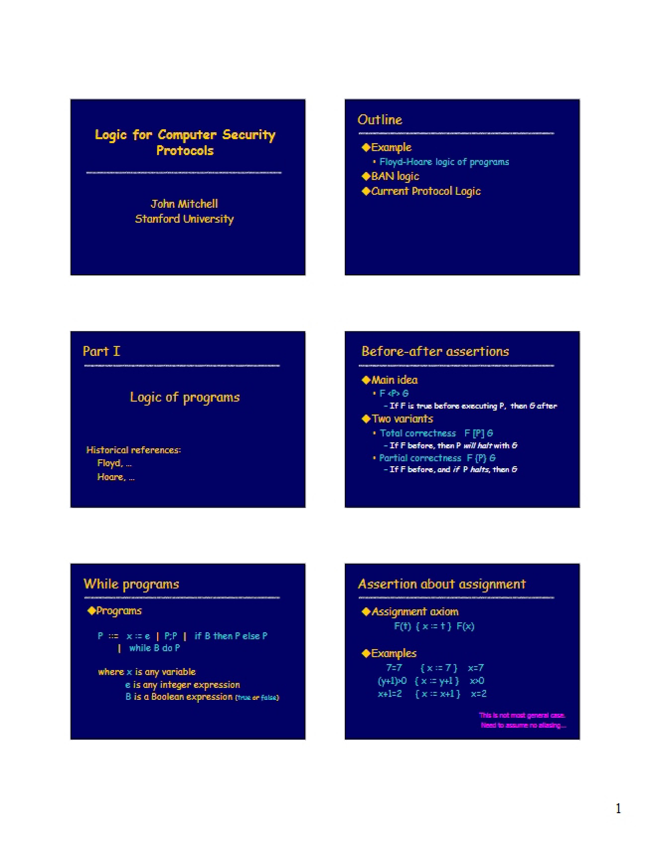 Logic for Protocols in Computer Security