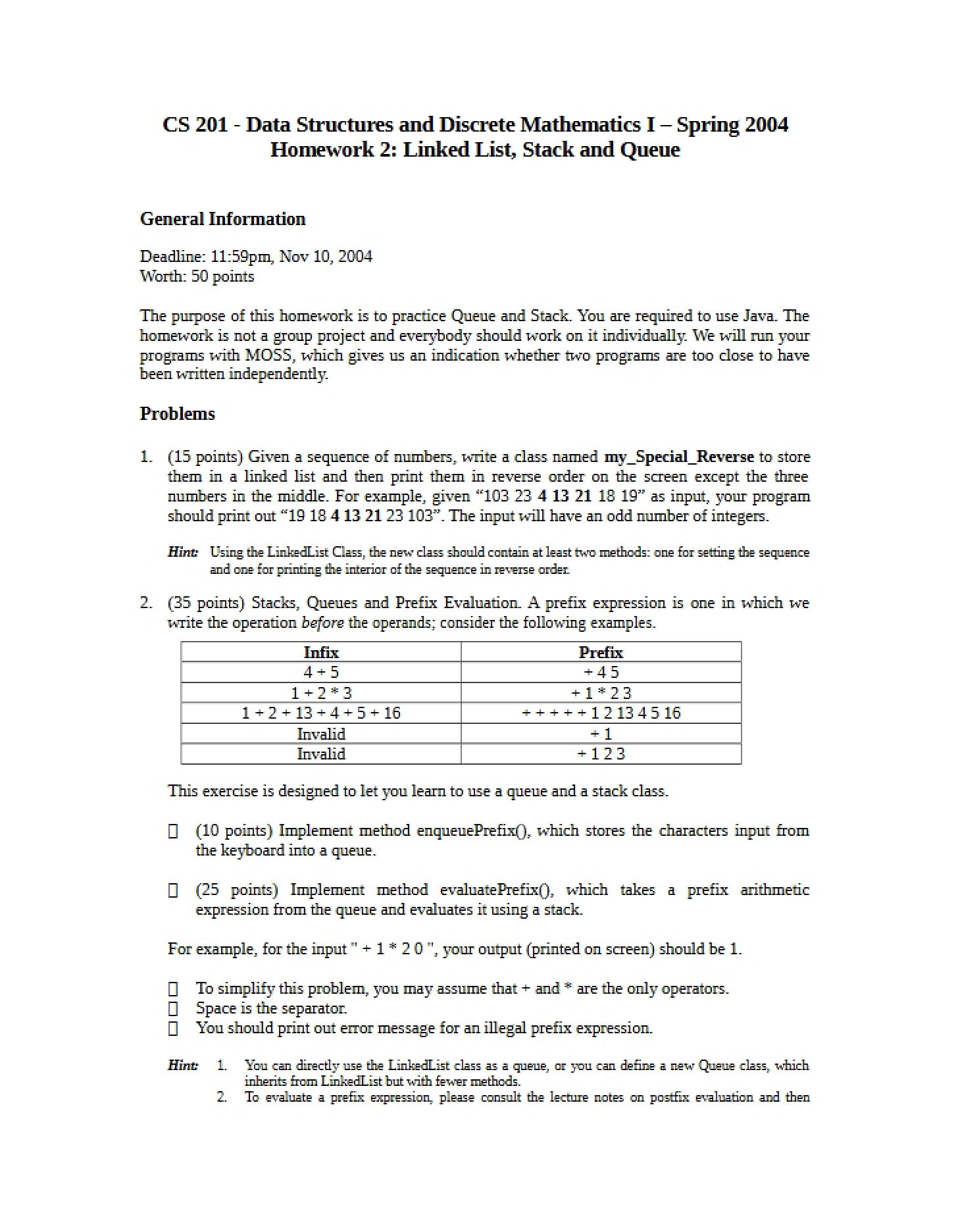 Course Assignment