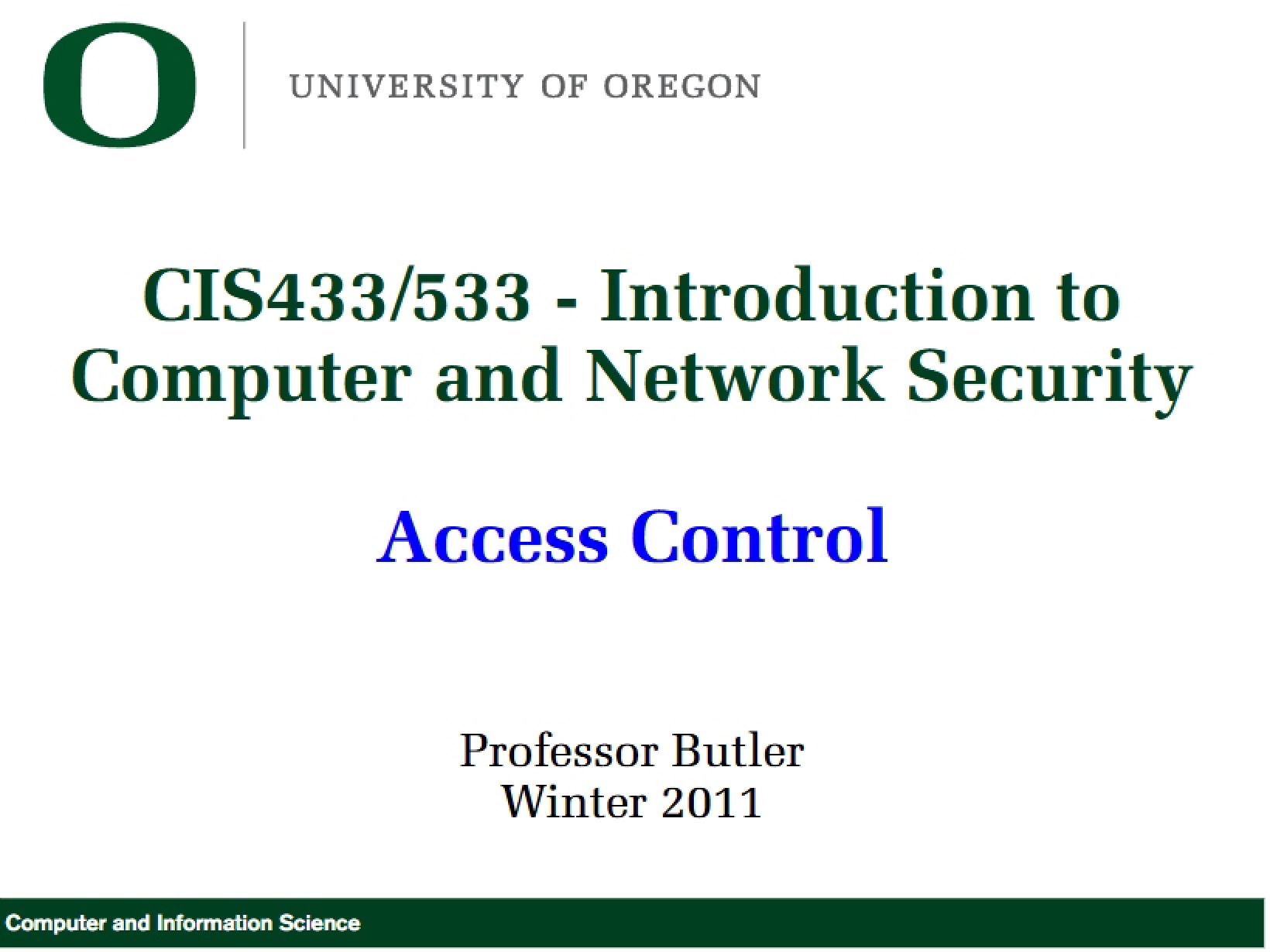Controlling Access in Systems