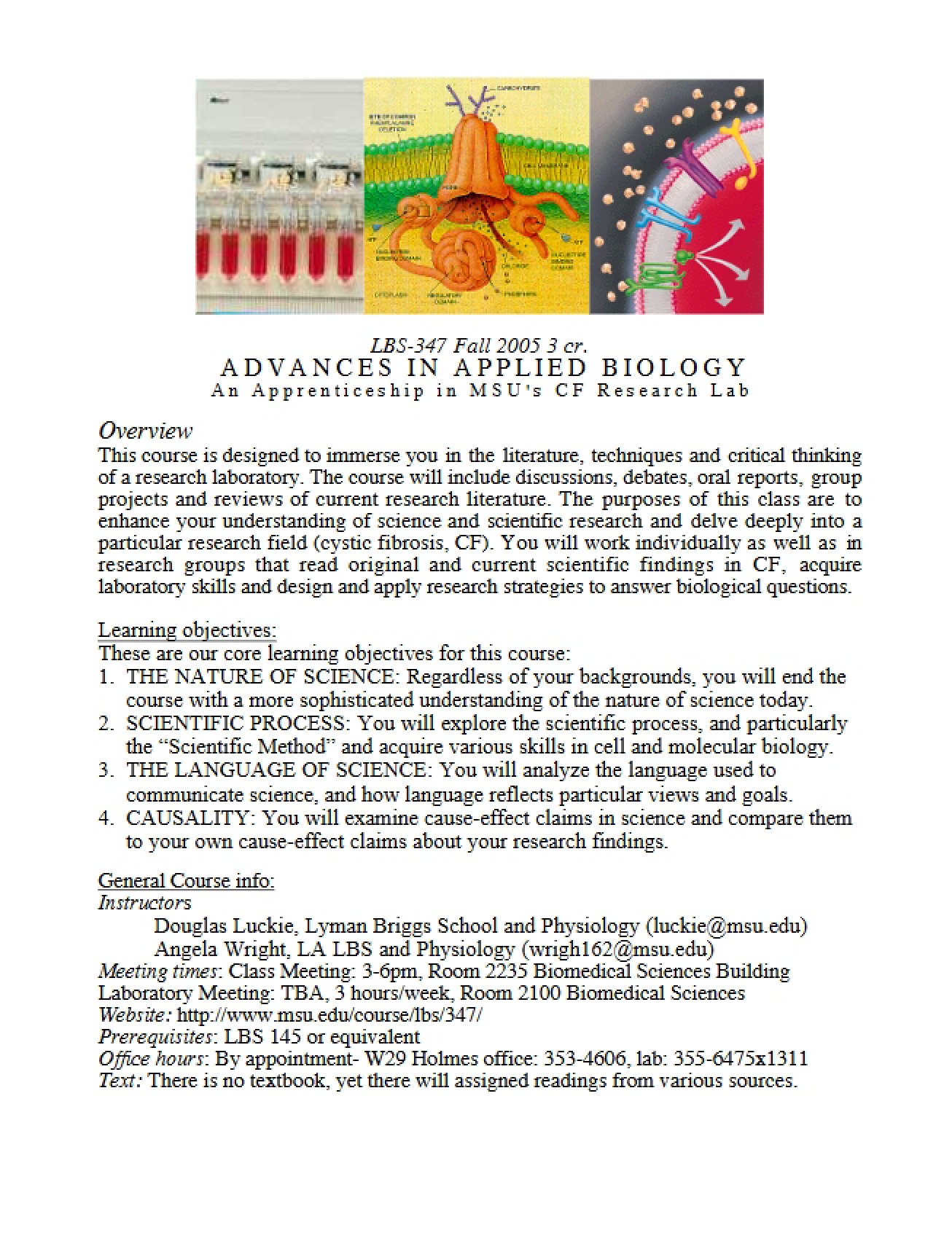 Applied Biology Syllabus