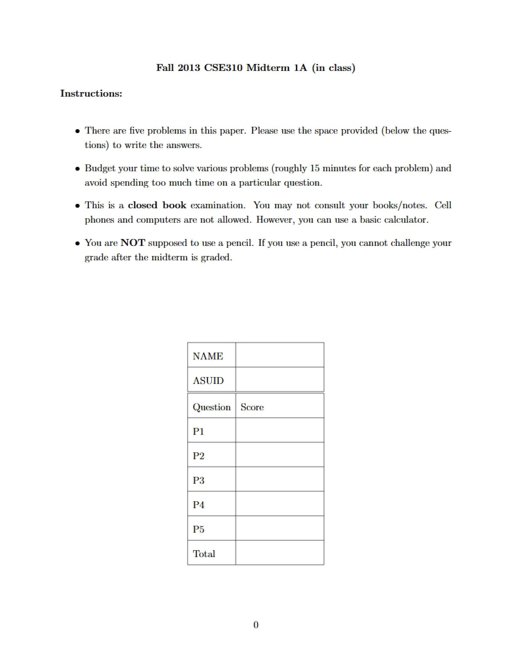 Answer Keys for Module 01A