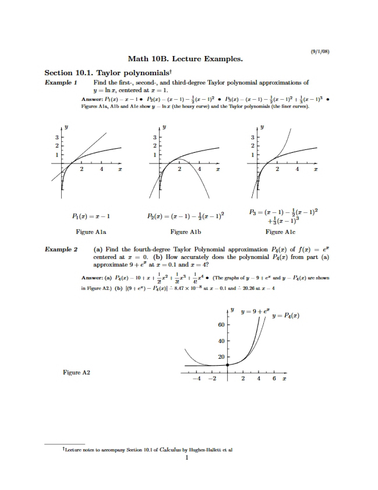 Math 10B Lecture-Based Sample Problems