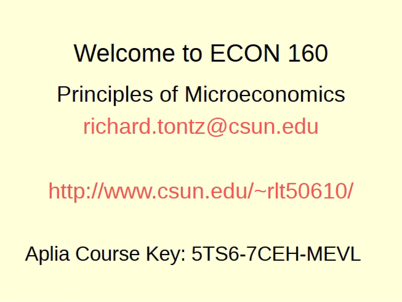 Competition in Economics
