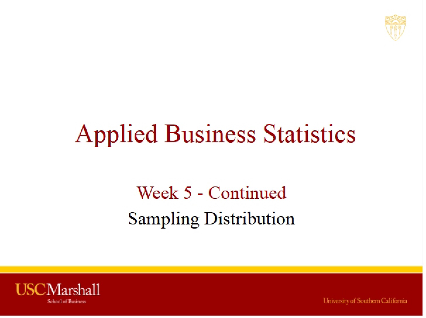 Distributions of Sampling