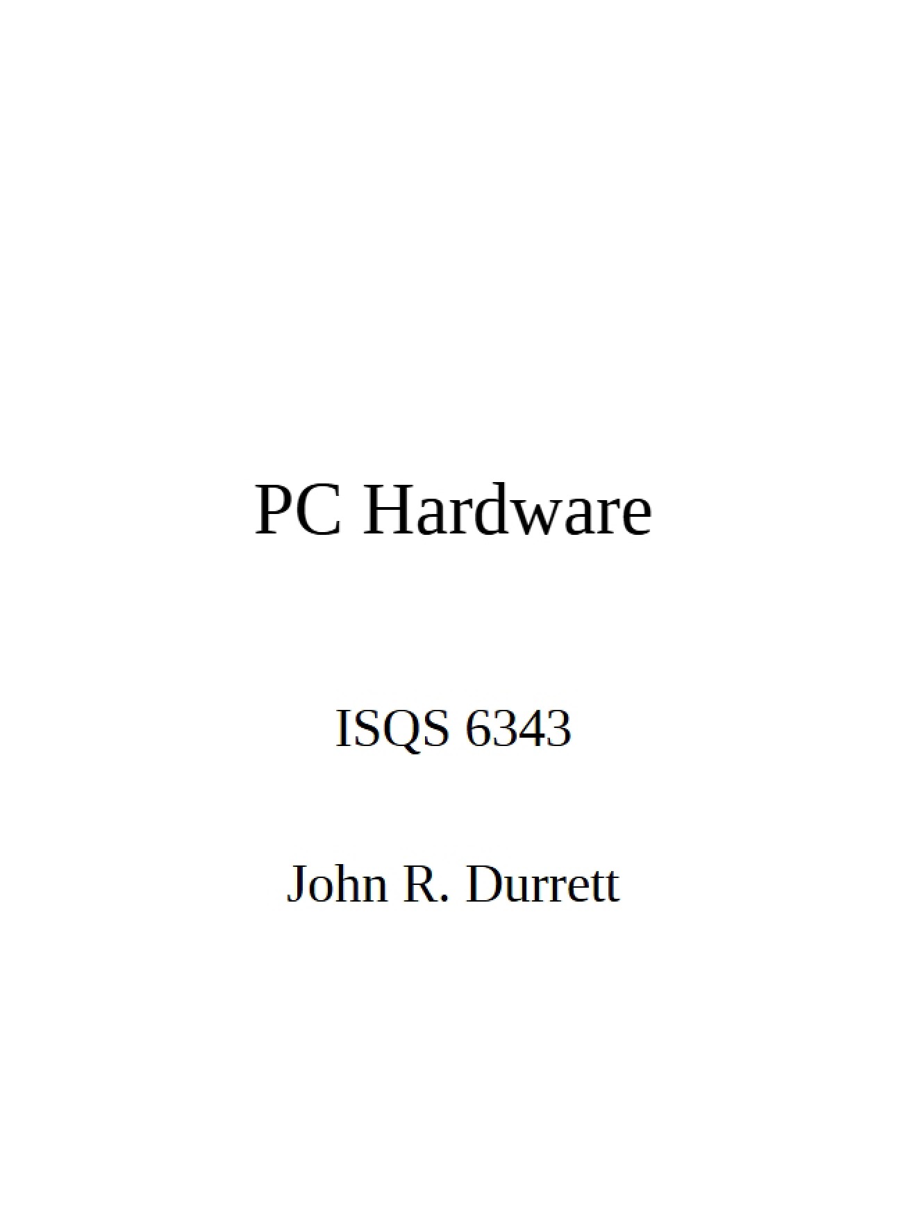 PC Hardware