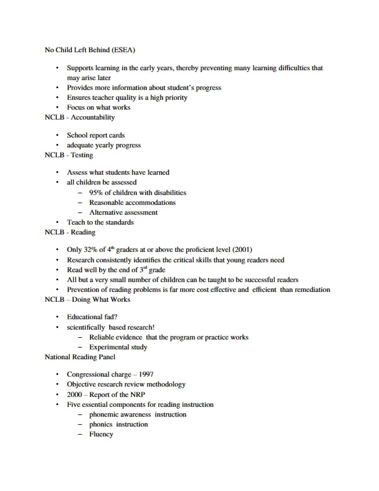 Lecture Notes for SPED 4240