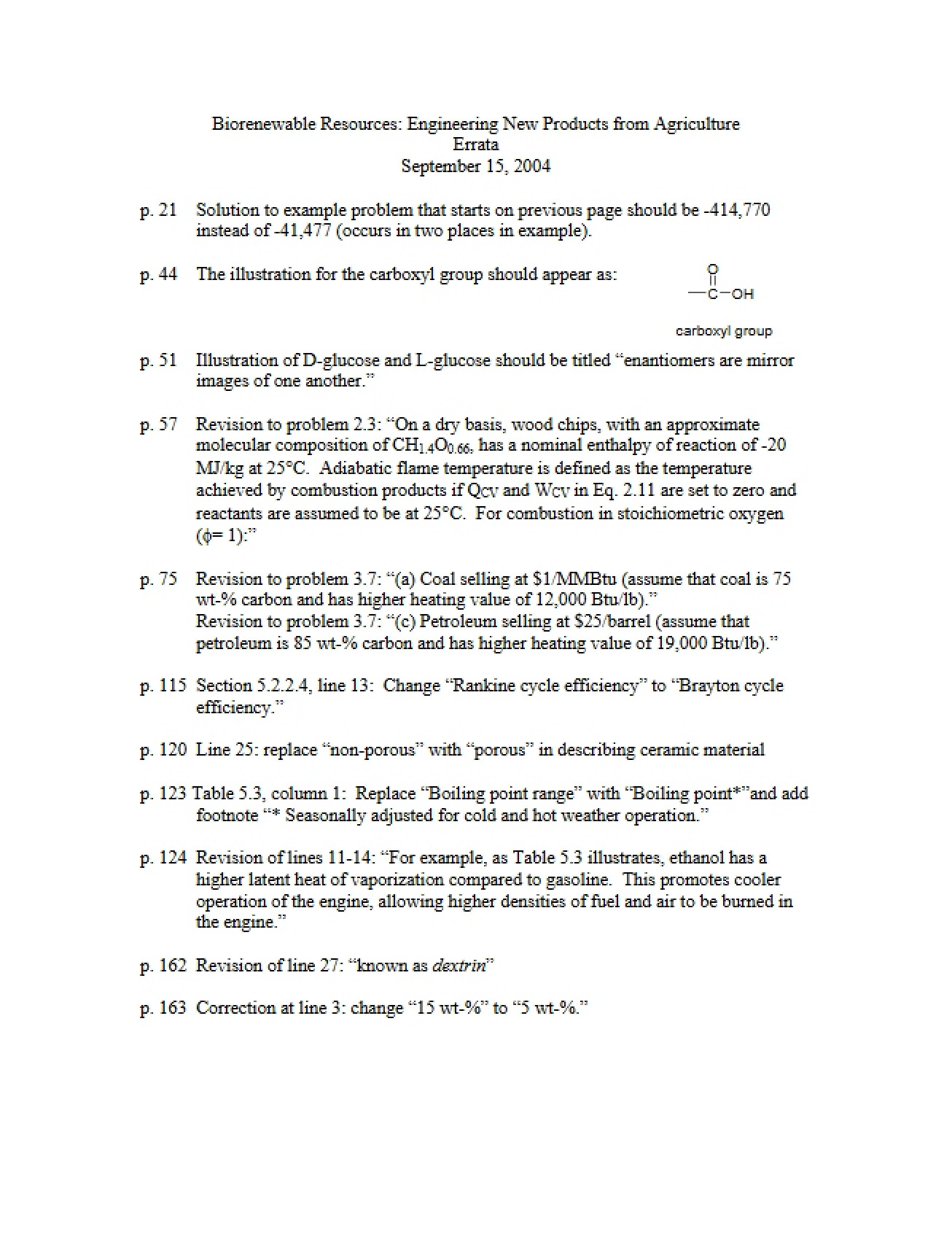 Engineering New Products from Agricultural Biorenewable Resources