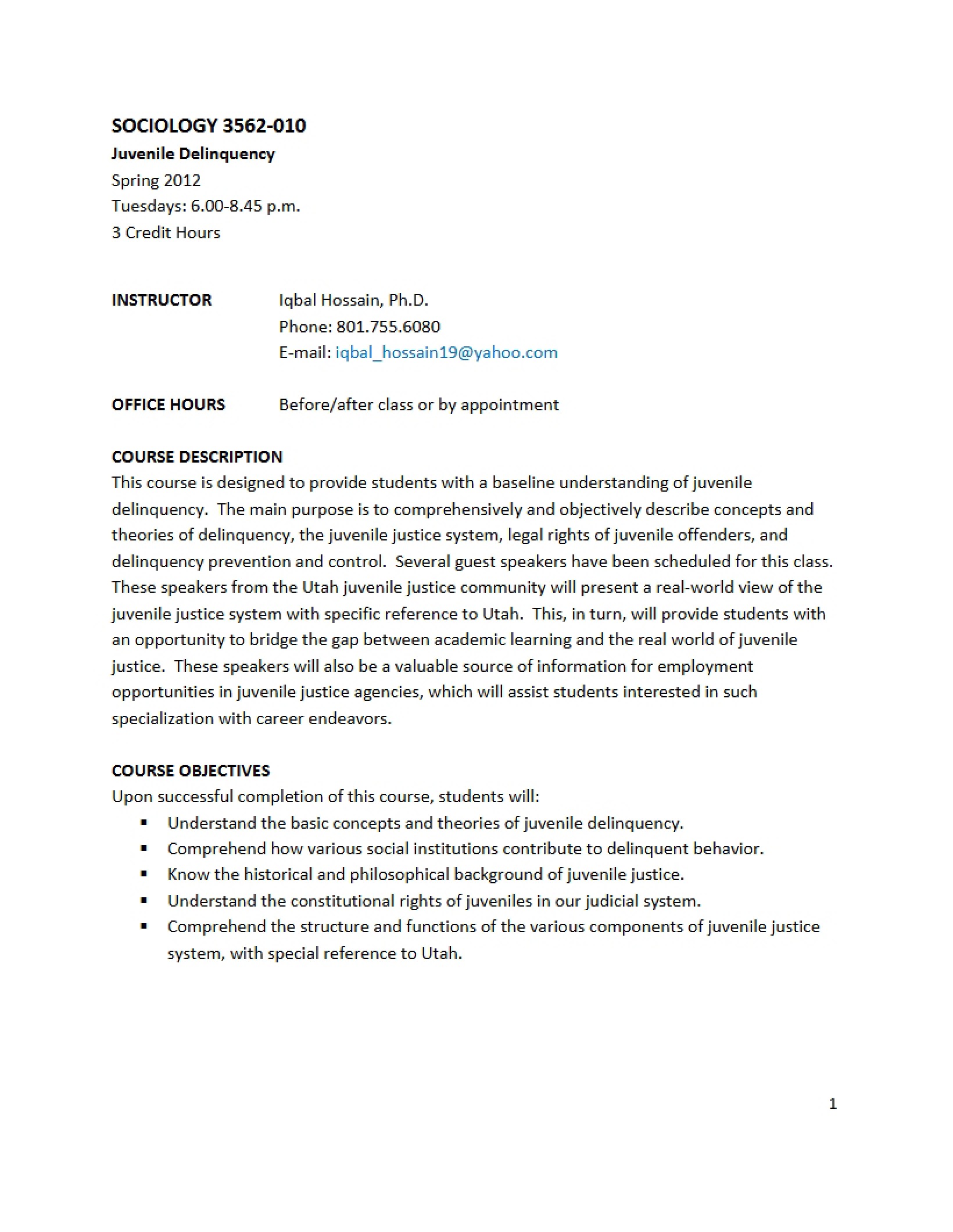 Syllabus for SOC 3562