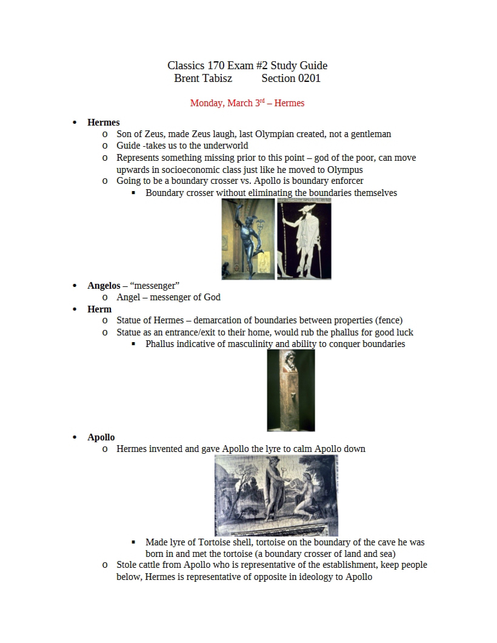 Guide for Exam 2 Study