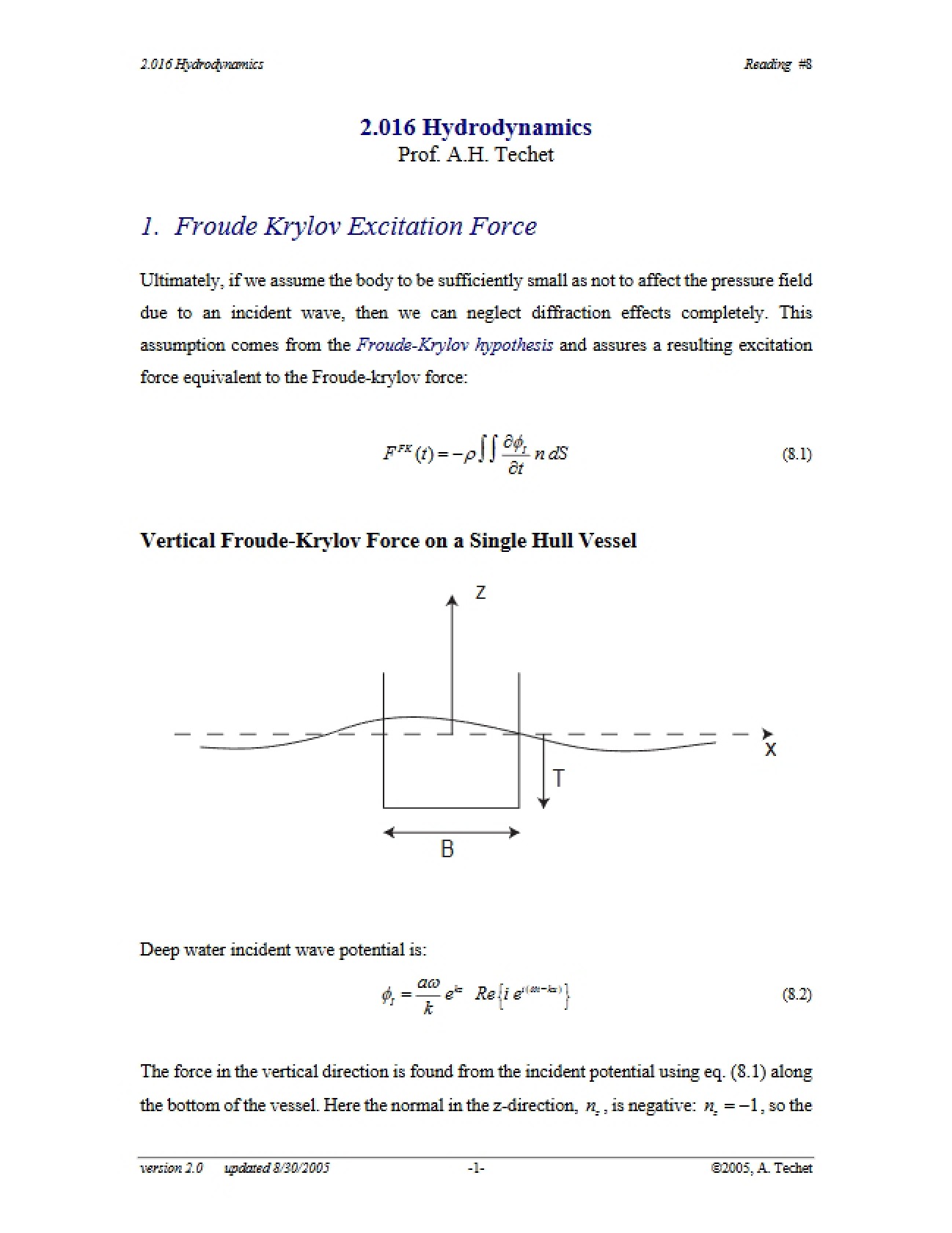 Hydrodynamics Study Notes