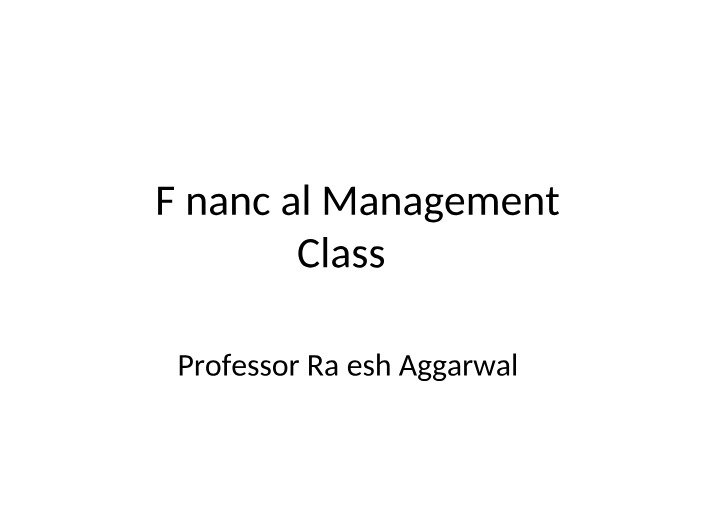 Alpha Inc. Financial Management Accounting Review and Taxes