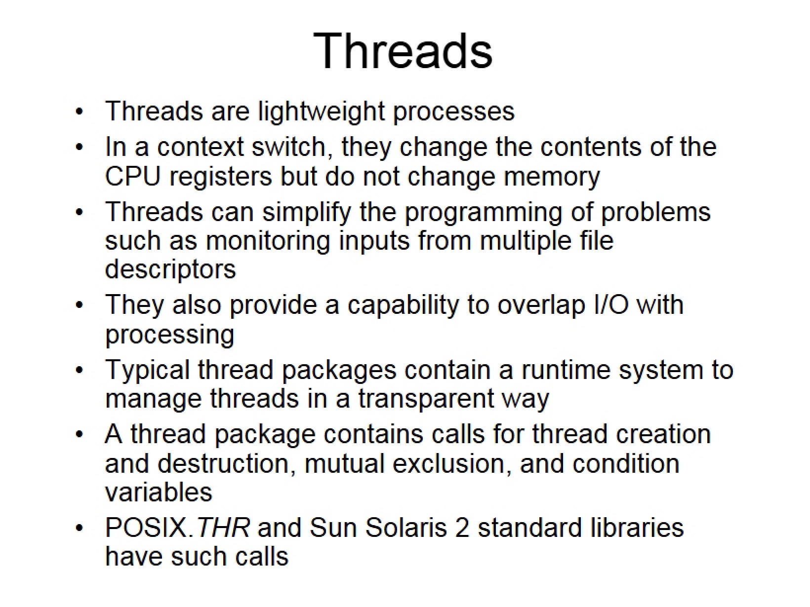 Threading Concepts