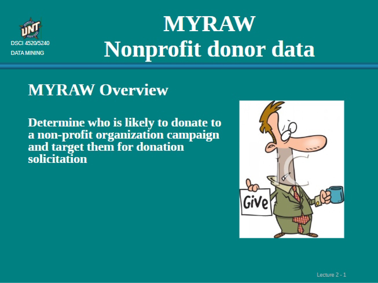 My Raw Data on Donors