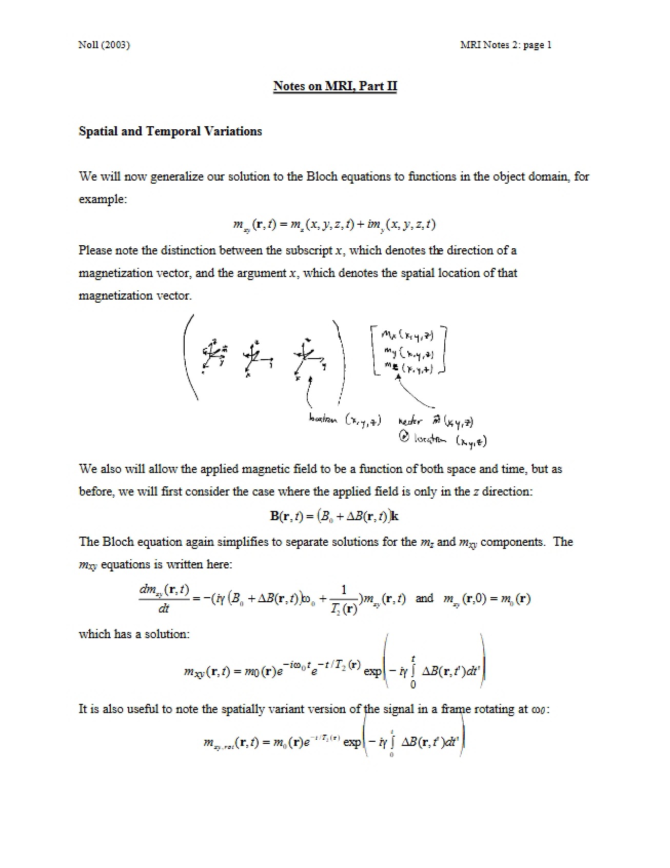 Part Two MRI Study Notes