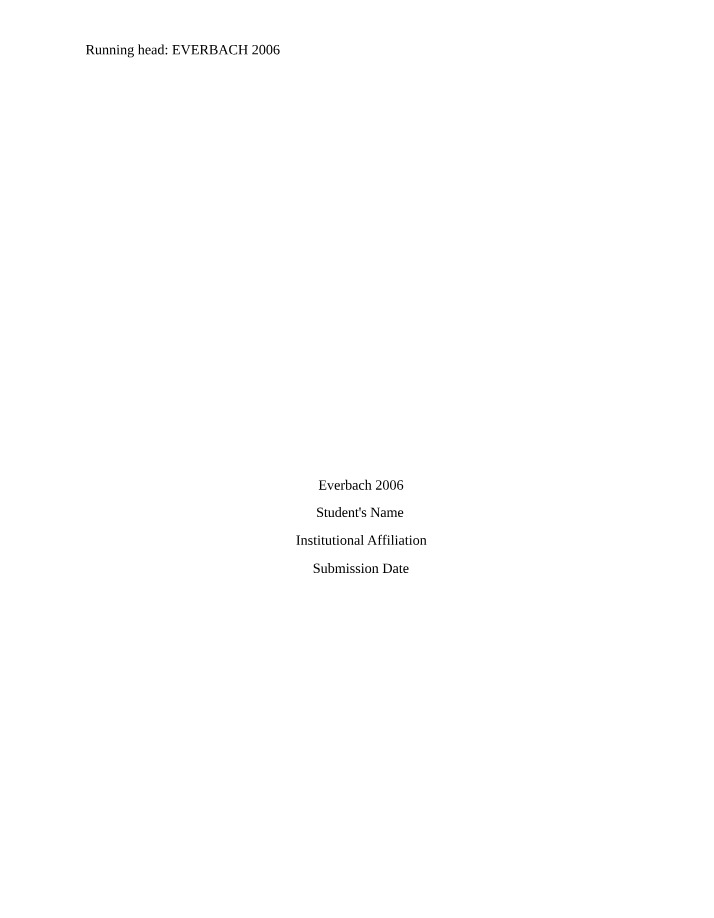 Ethnography - Journalism Assignment
