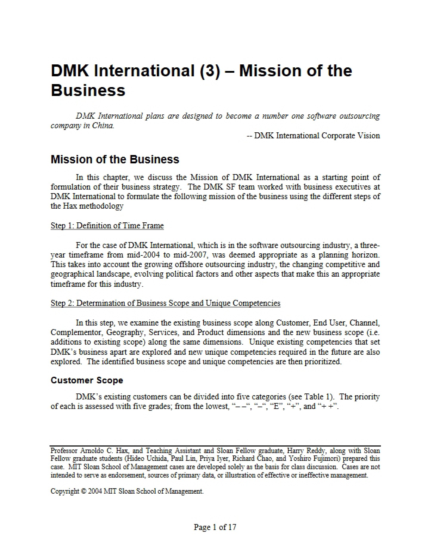 Business Mission DMK International