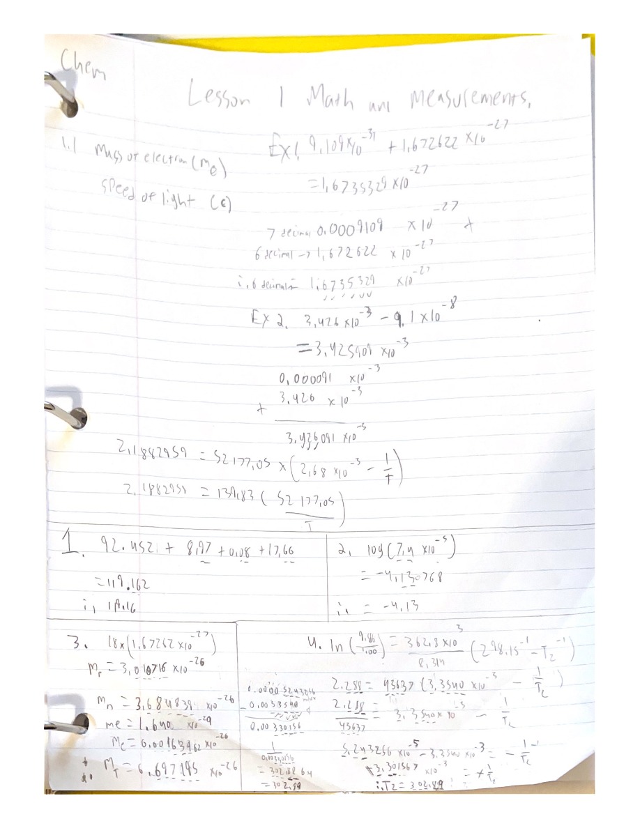 CHEM1101 - Formal Lab Report