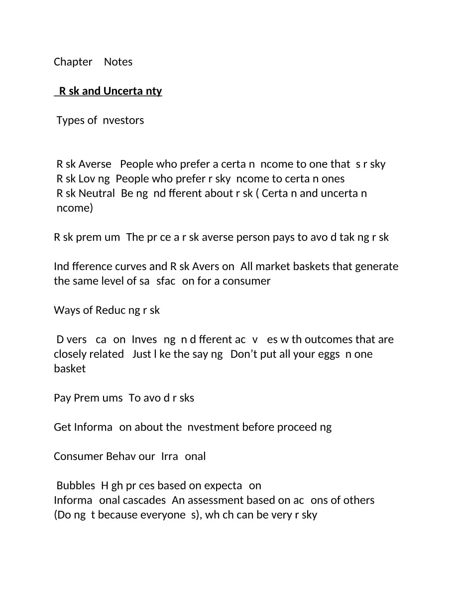Notes for Chapter 7