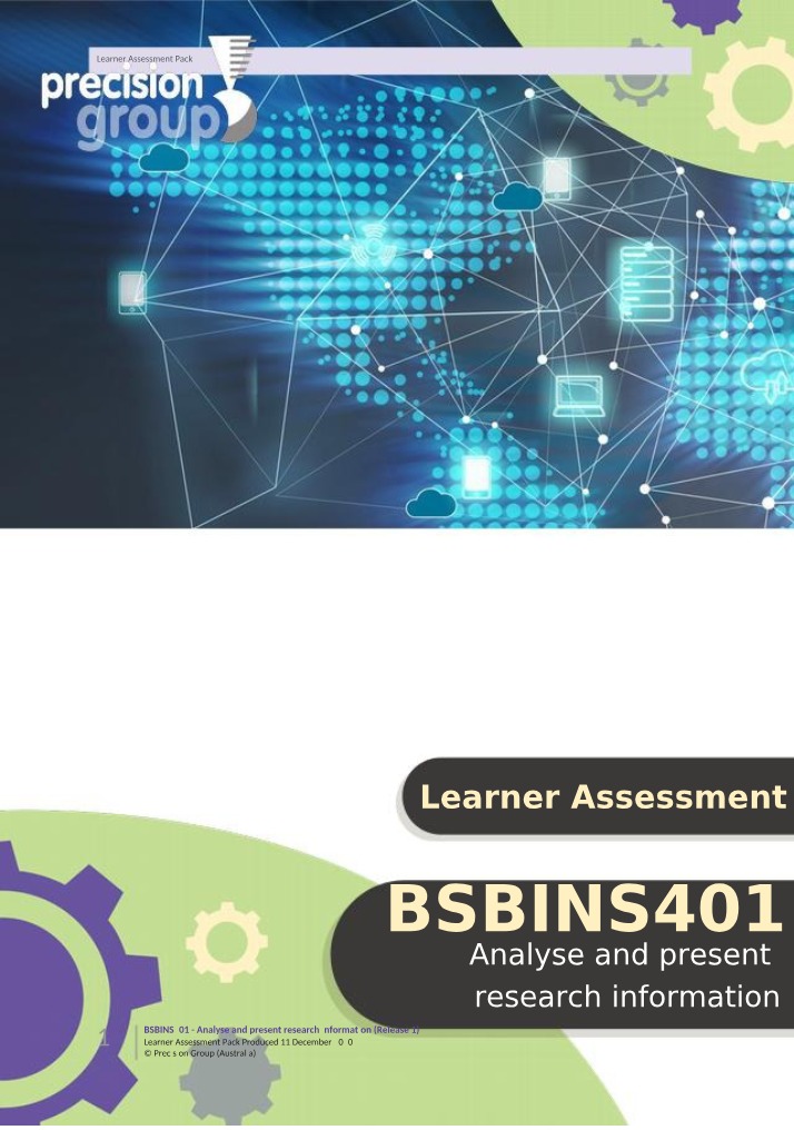 Answer Paper for BSBINS401 Assessment Task