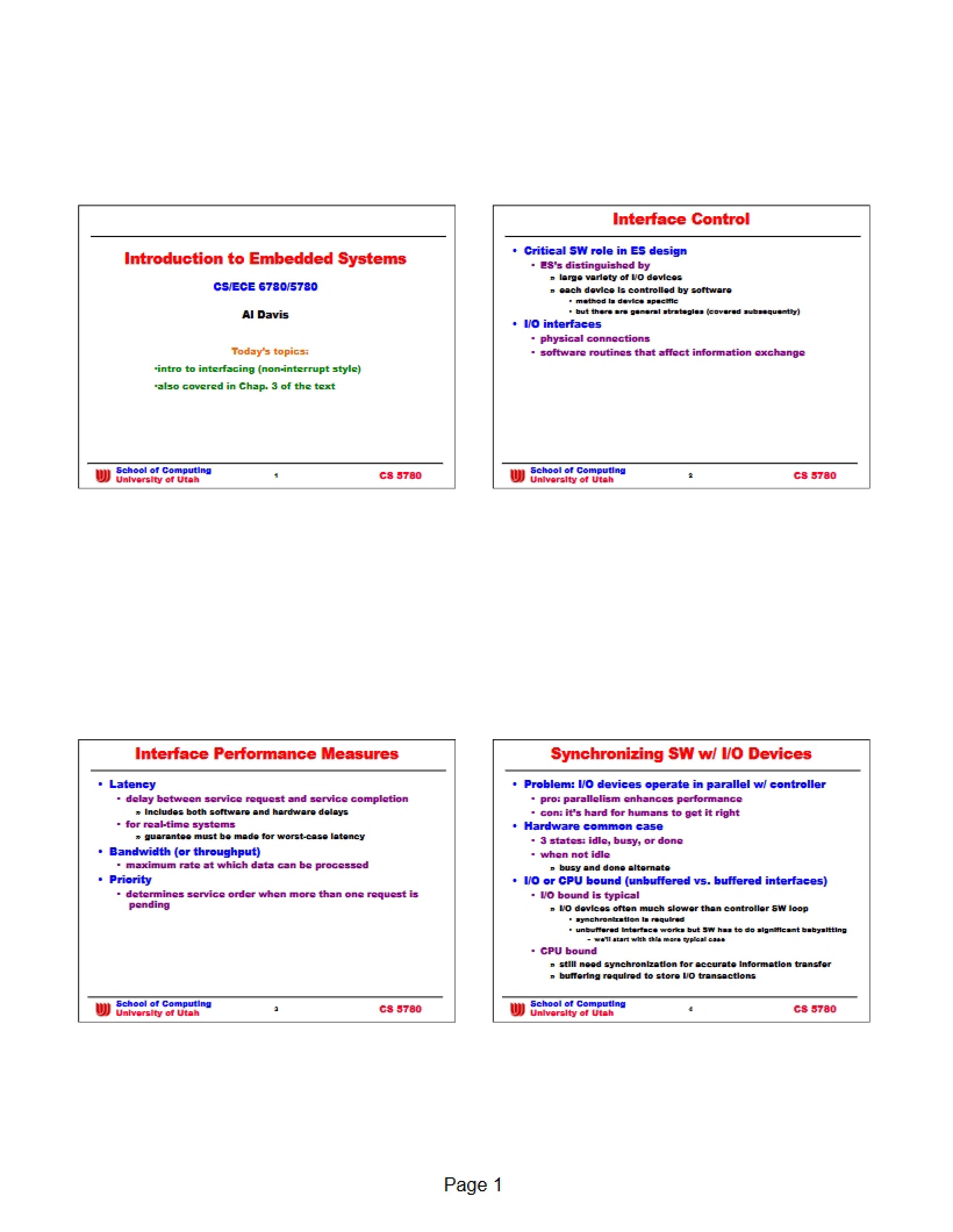 Overview of Embedded Systems