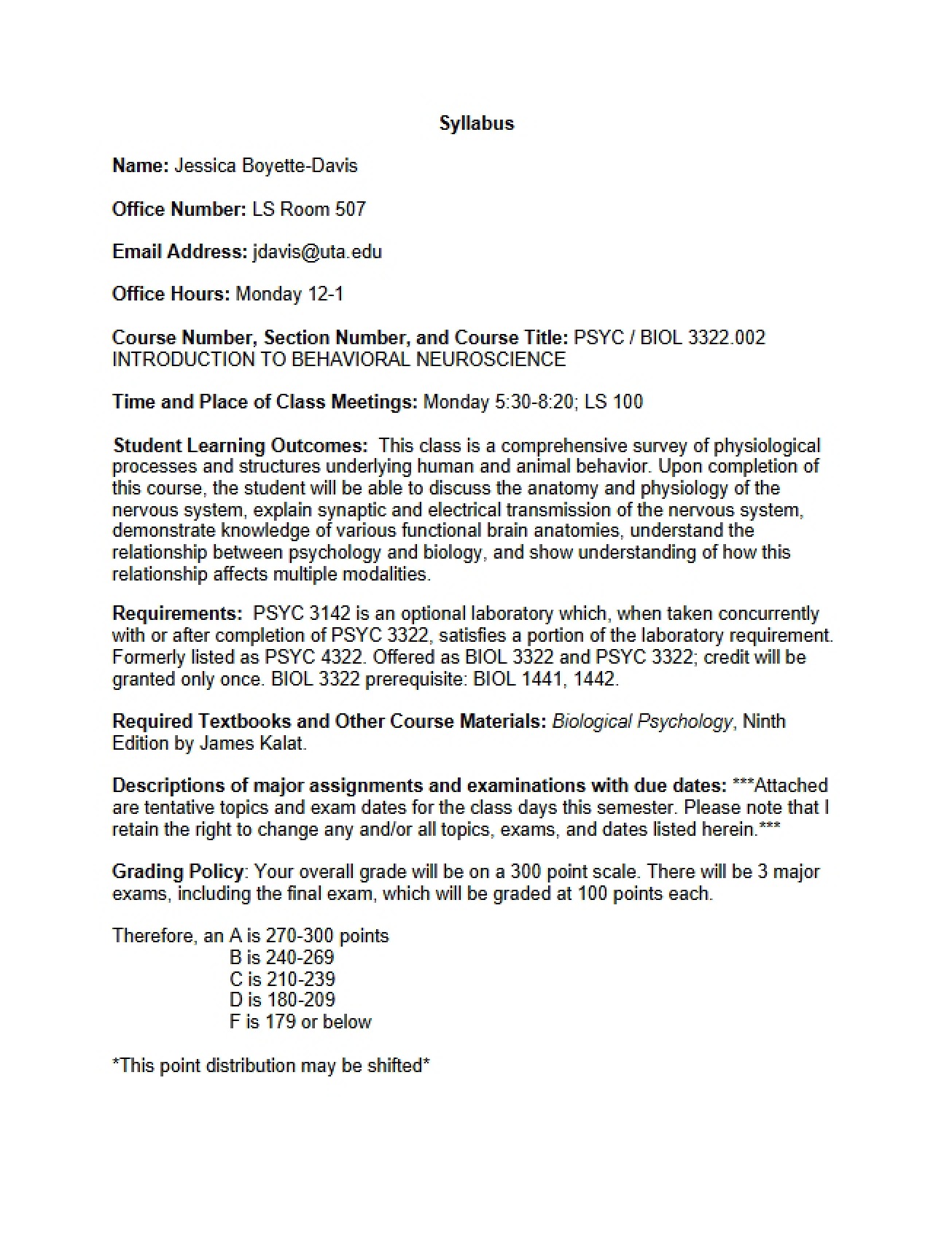 Syllabus Document