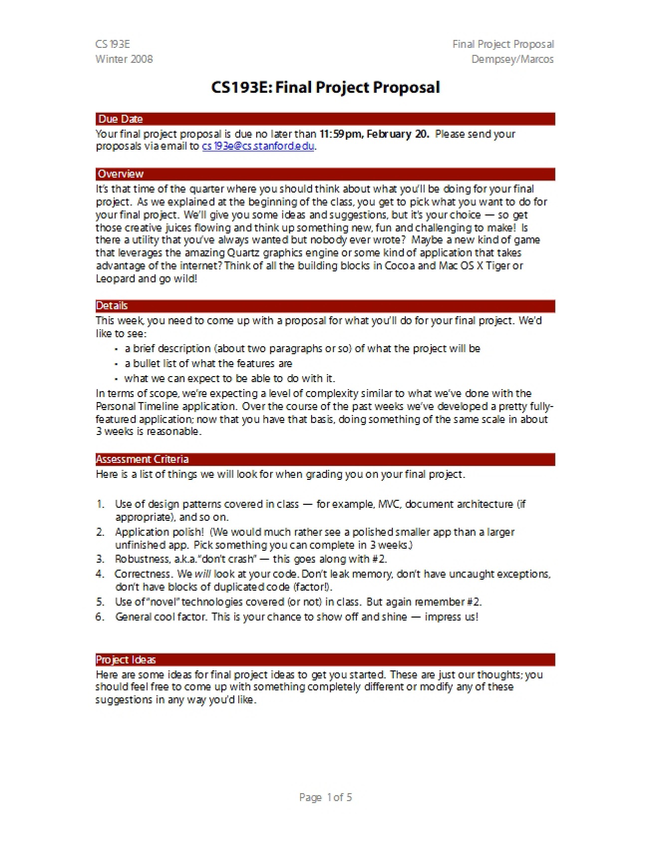 Final Project Proposal