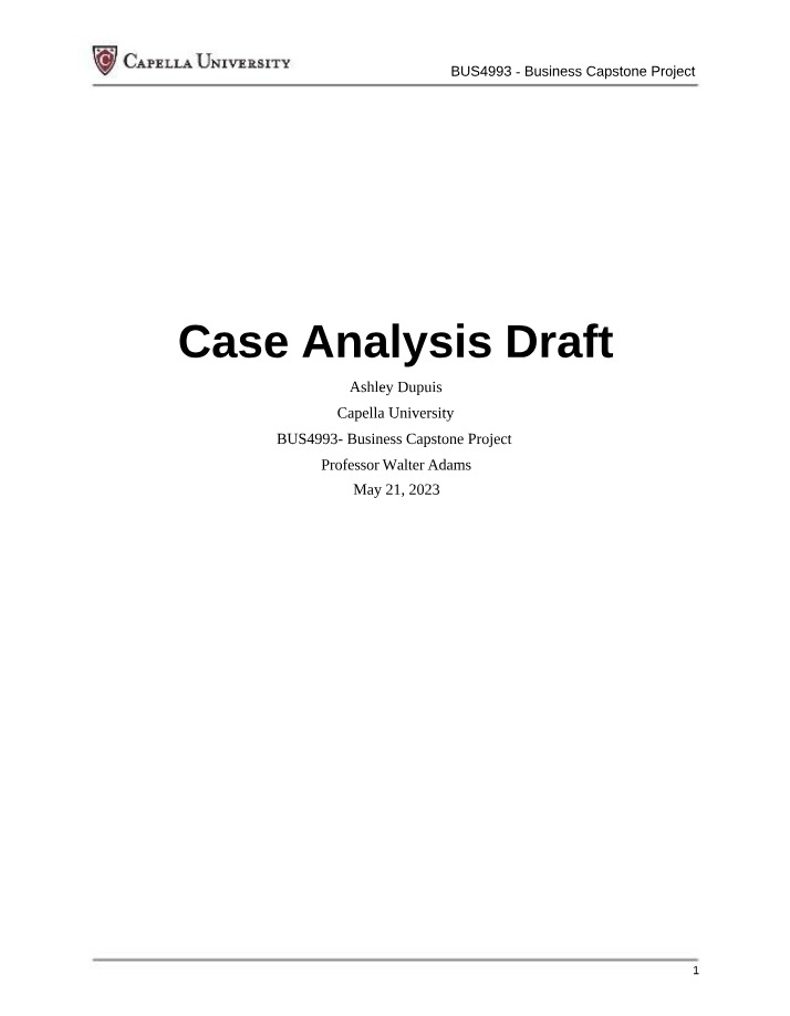 Starbucks Success - A Case Analysis on Uniqueness