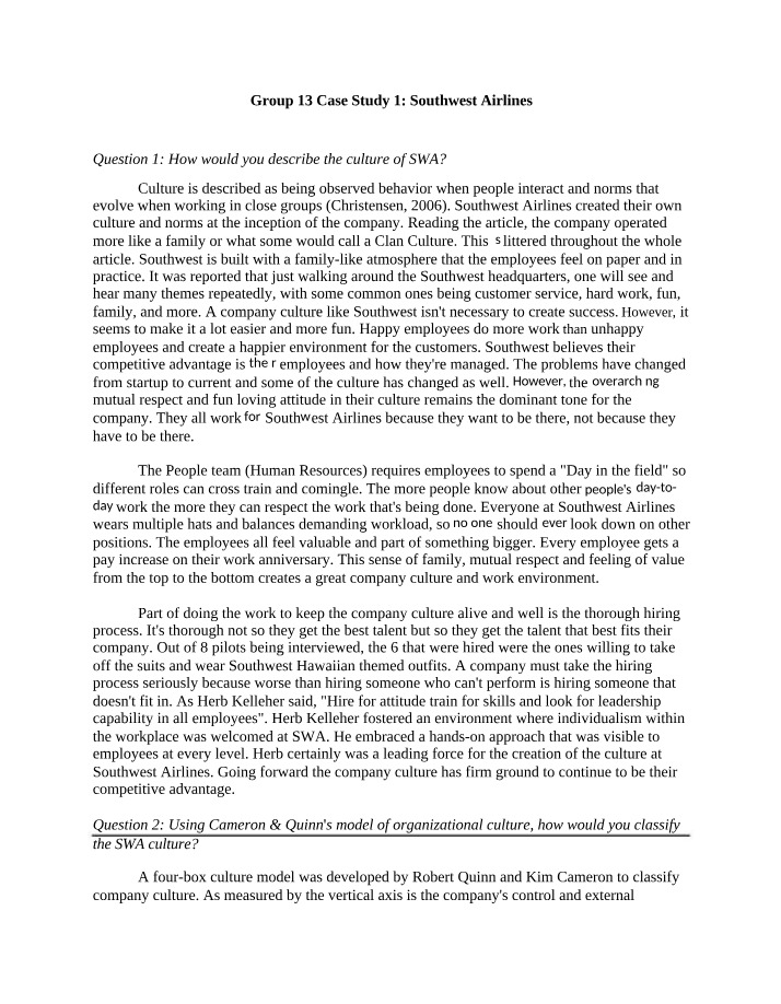 SWA Case - Week 2 (Group 13)