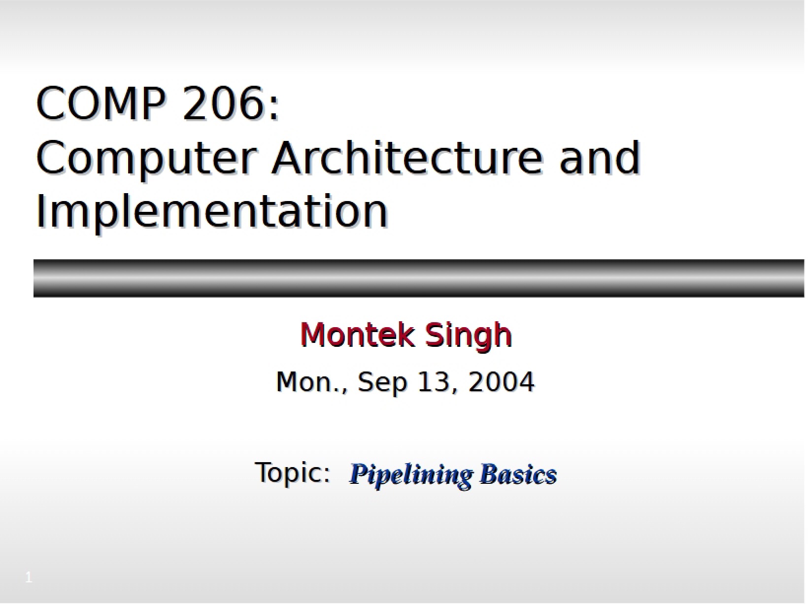Fundamental Pipelining