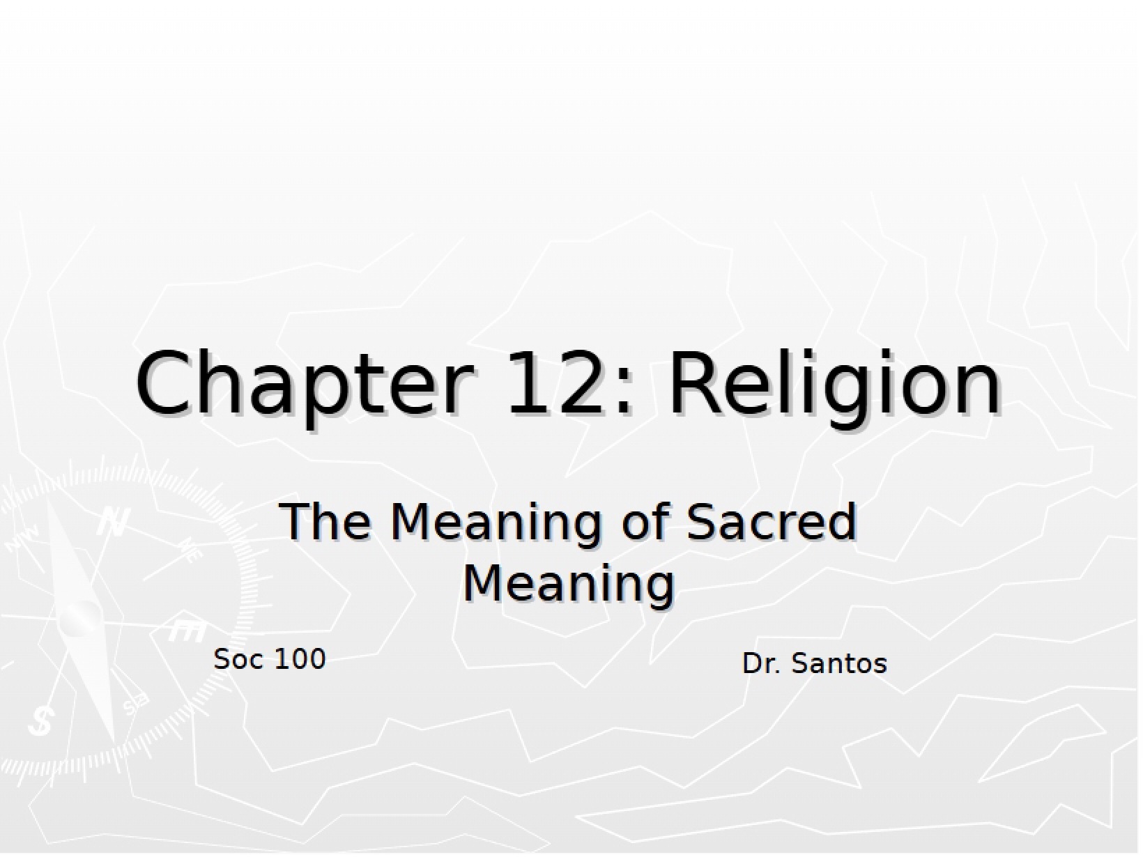 Religion Chapter Twelve