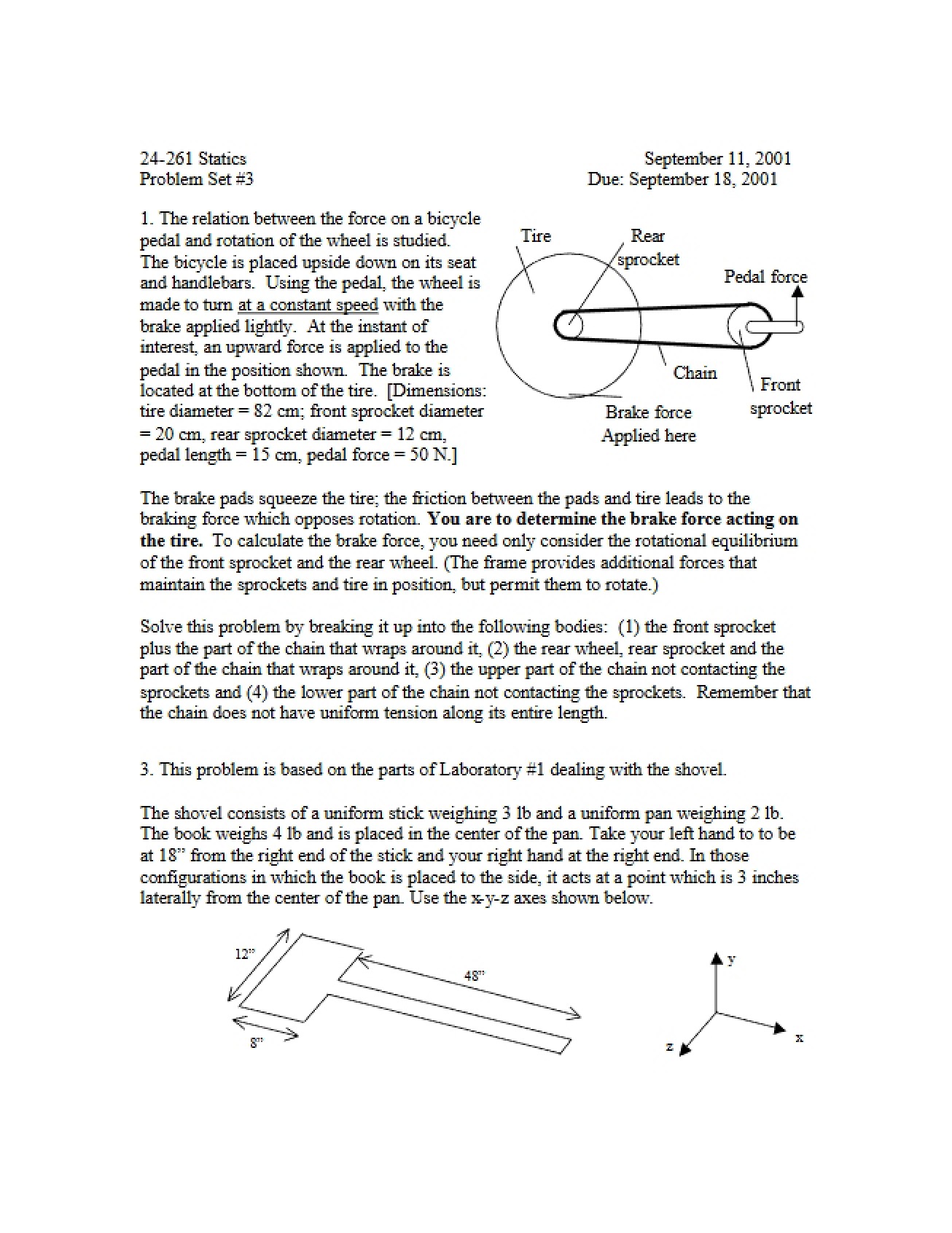 Statics Problem Overview