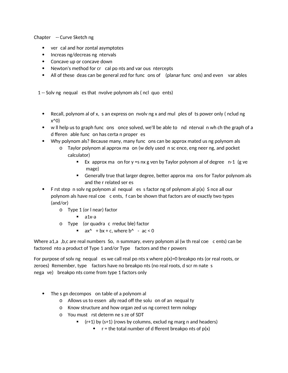 Notes on Solving Polynomial Inequalities
