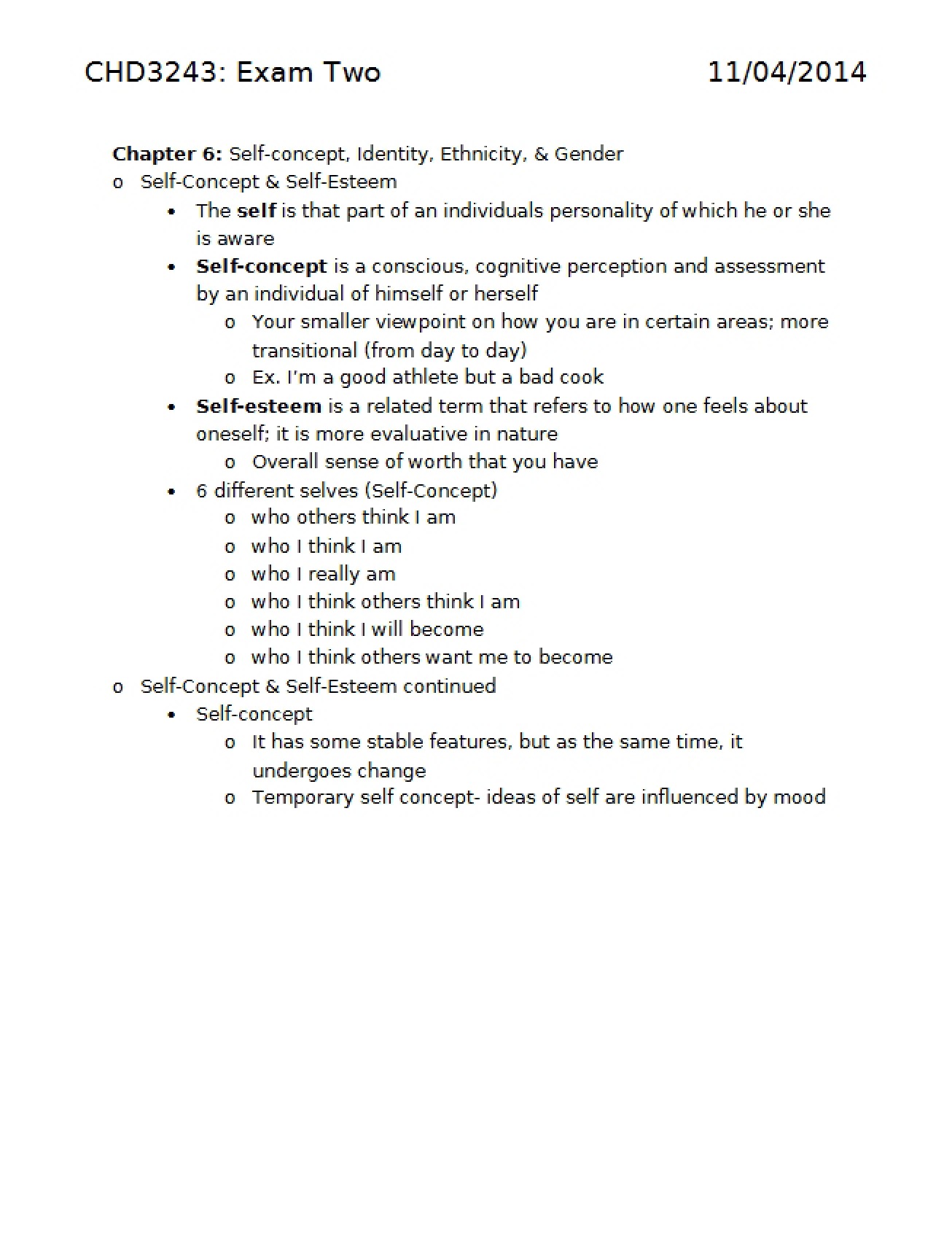 Examination Number Two