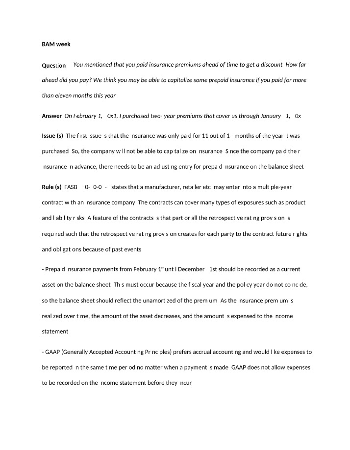 Accounting for Prepaid Insurance and License Agreement