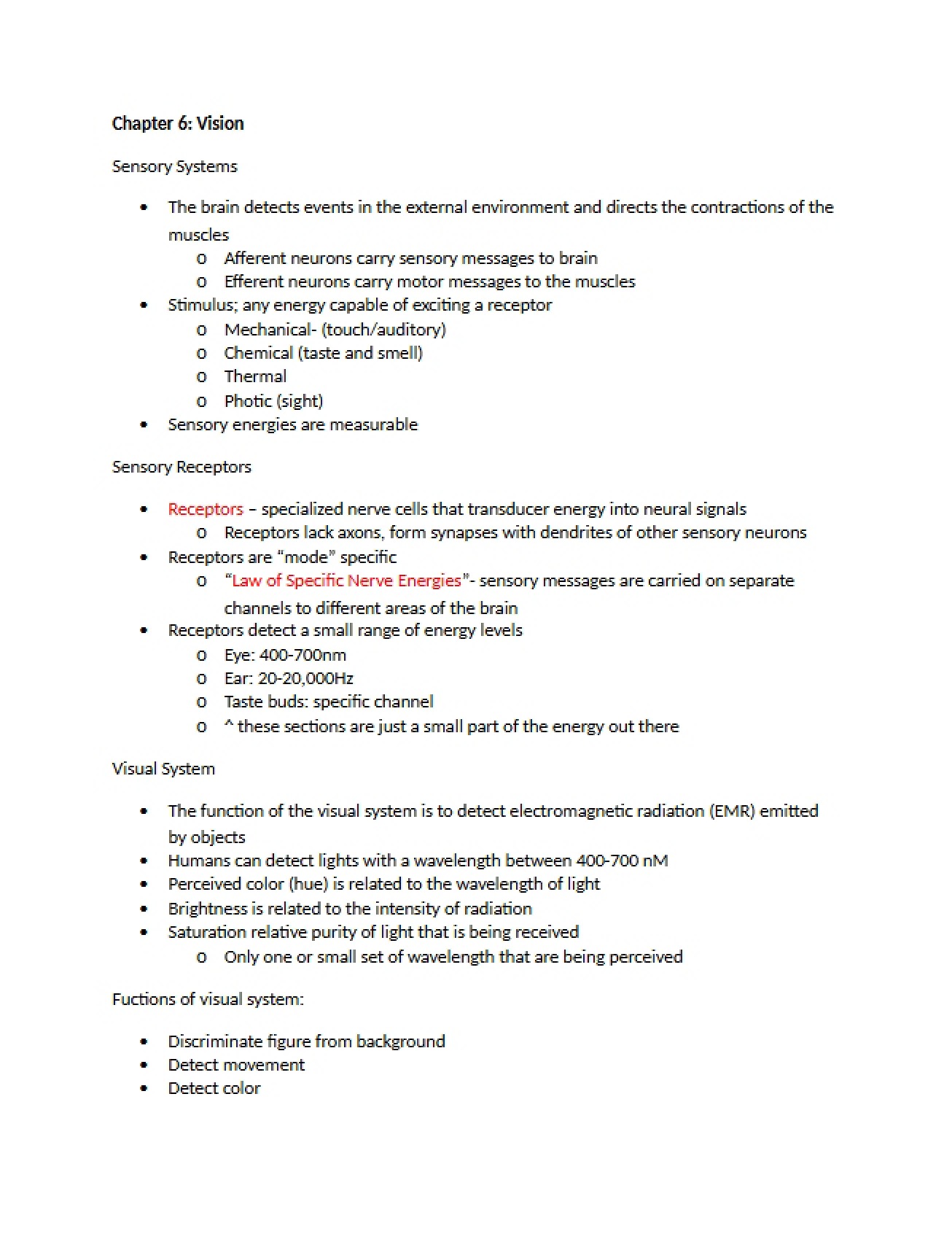 Second Part of Behavioral Neuroscience Notes