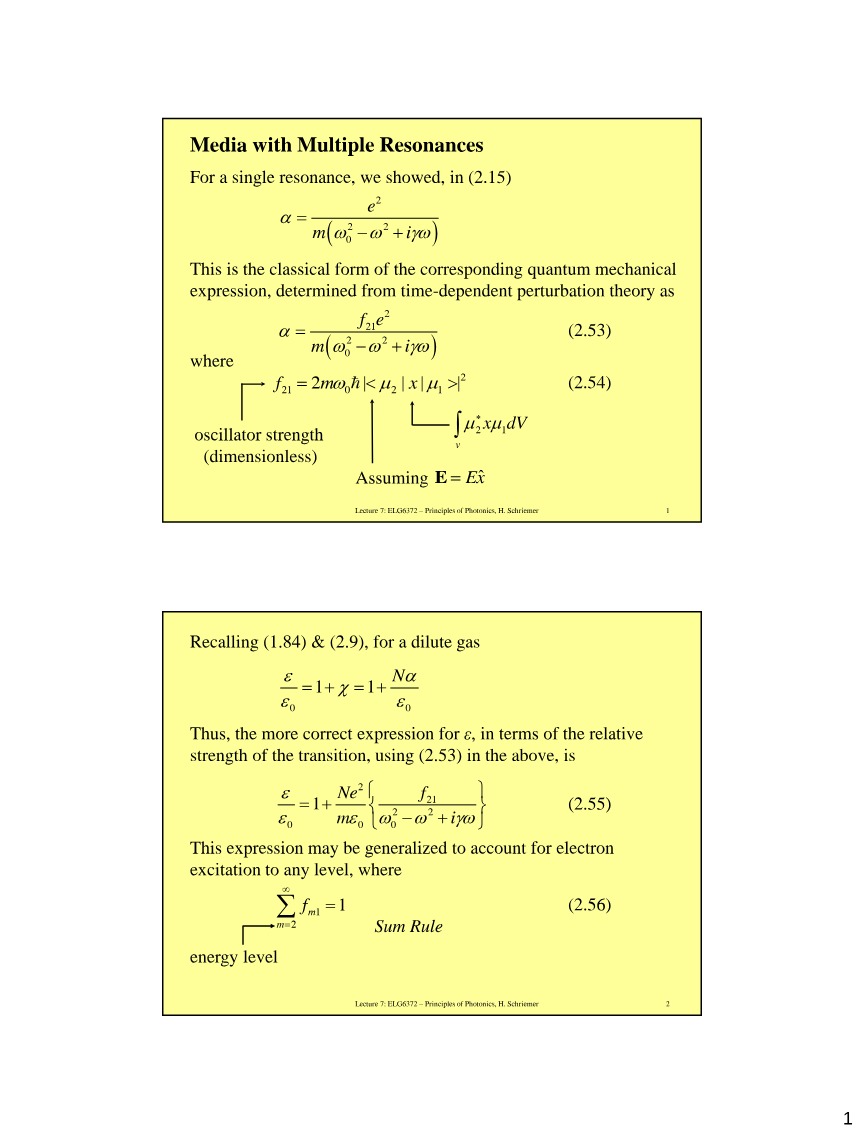 Lecture 7 - Principles of Photonics
