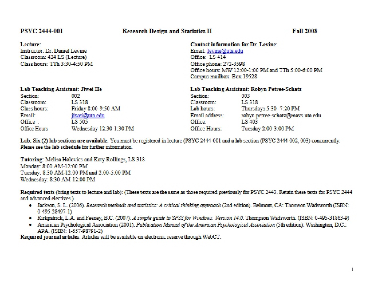 Class Outline PDF