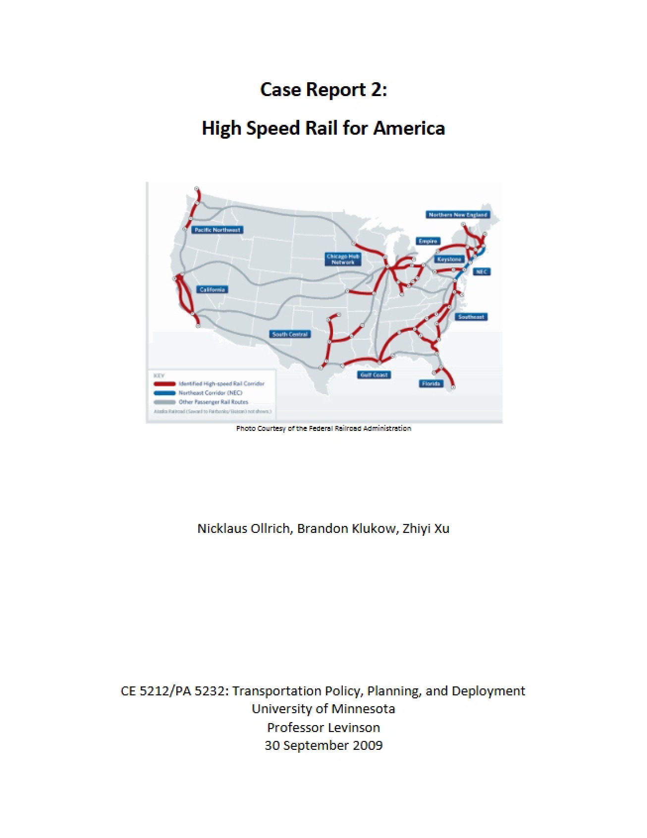 America's High Speed Rail