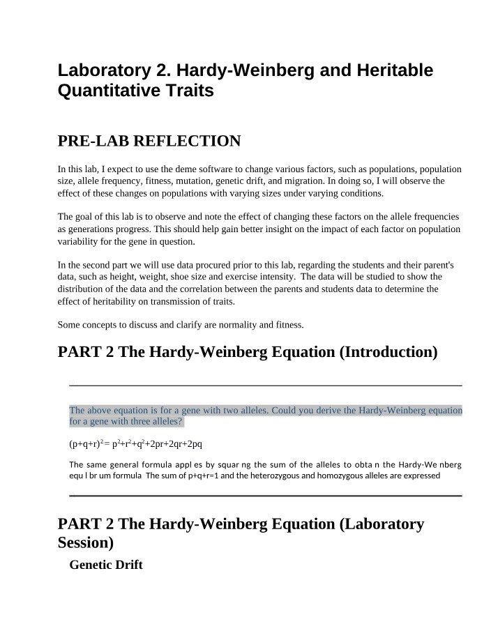 Worksheet 2 - BIO 2133