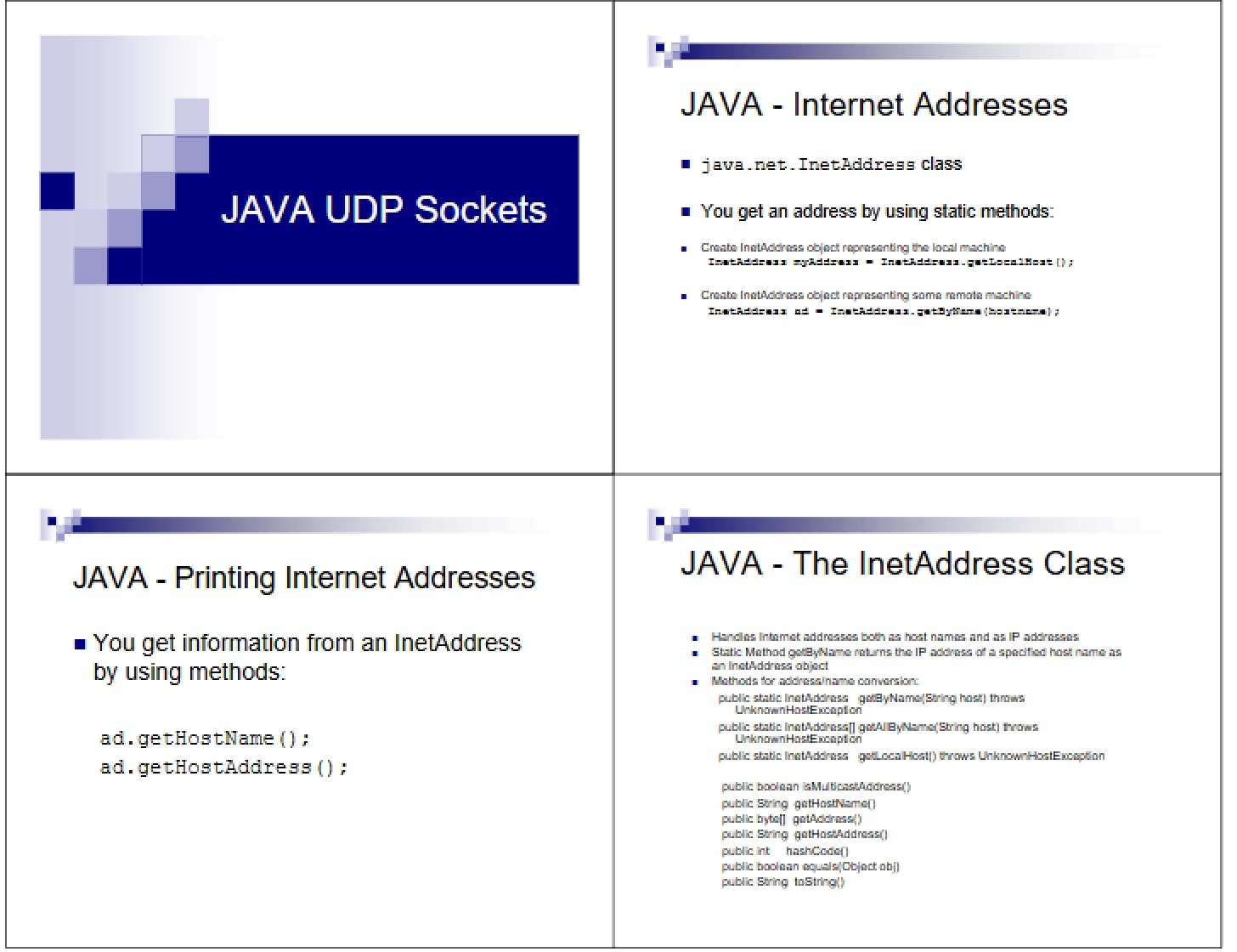 UDP Socket Programming in Java