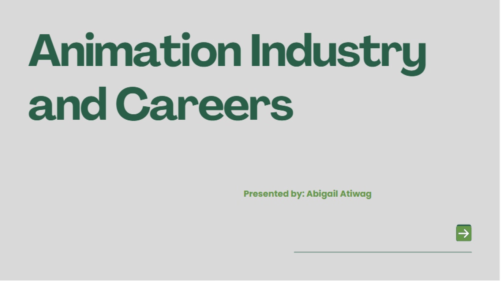 Careers in Animation Industry