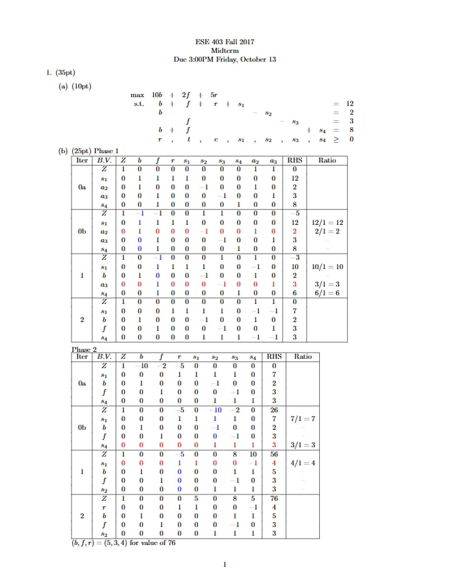 Answer to Midterm