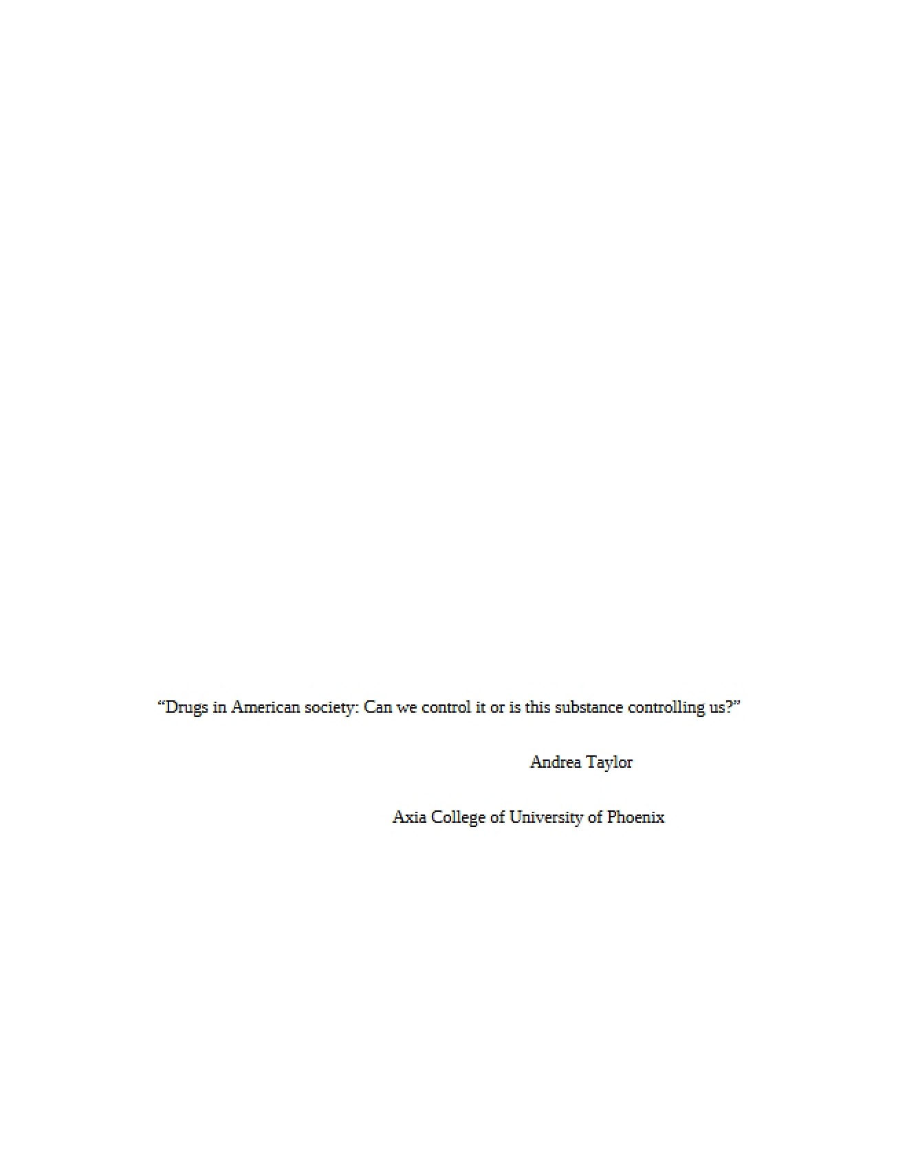 Academic Submission