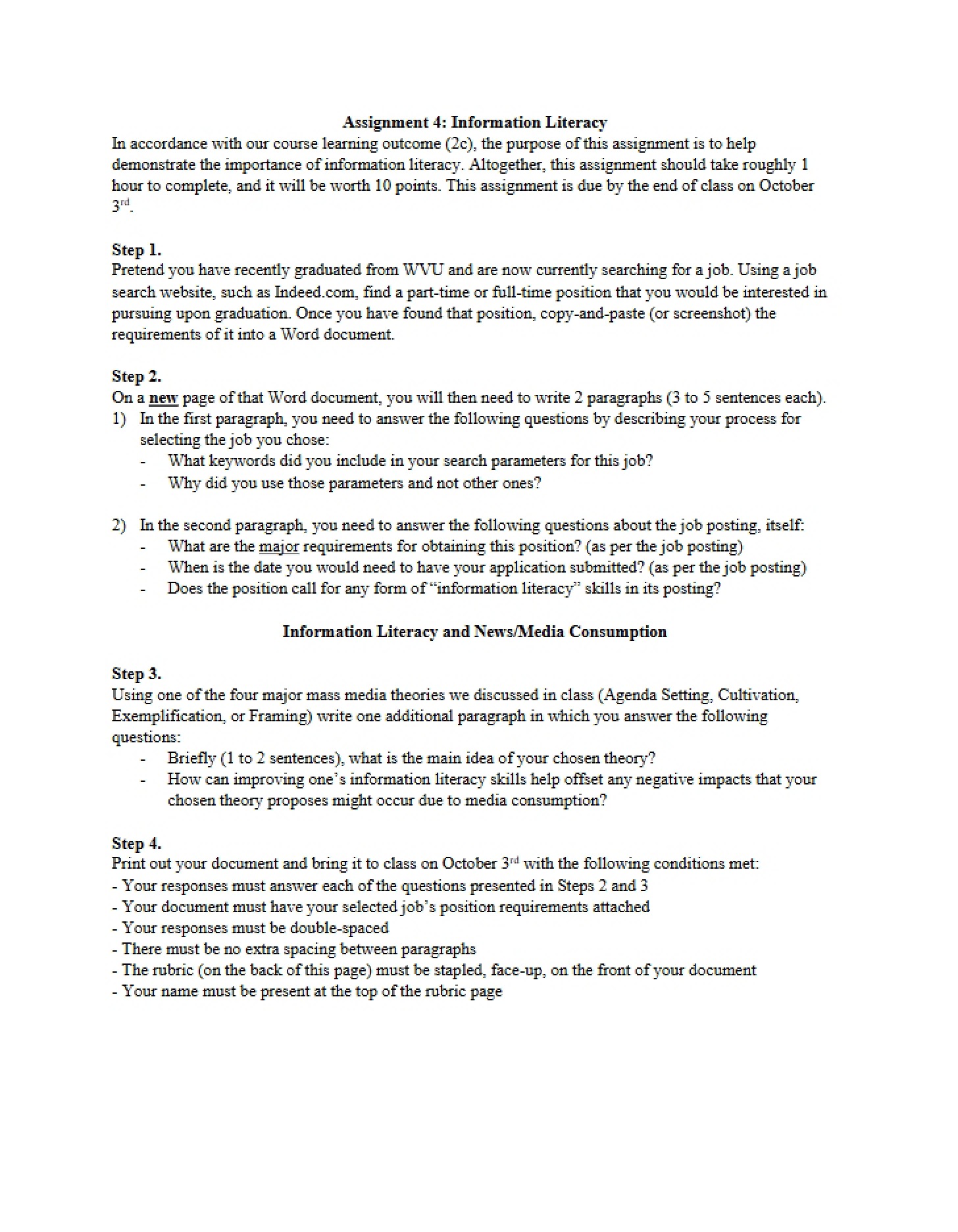 Information Literacy Assignment 4