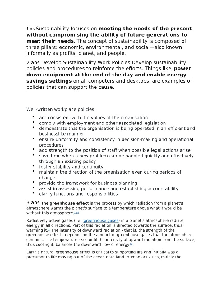 Sustainability - Balancing Profits, People, and Planet