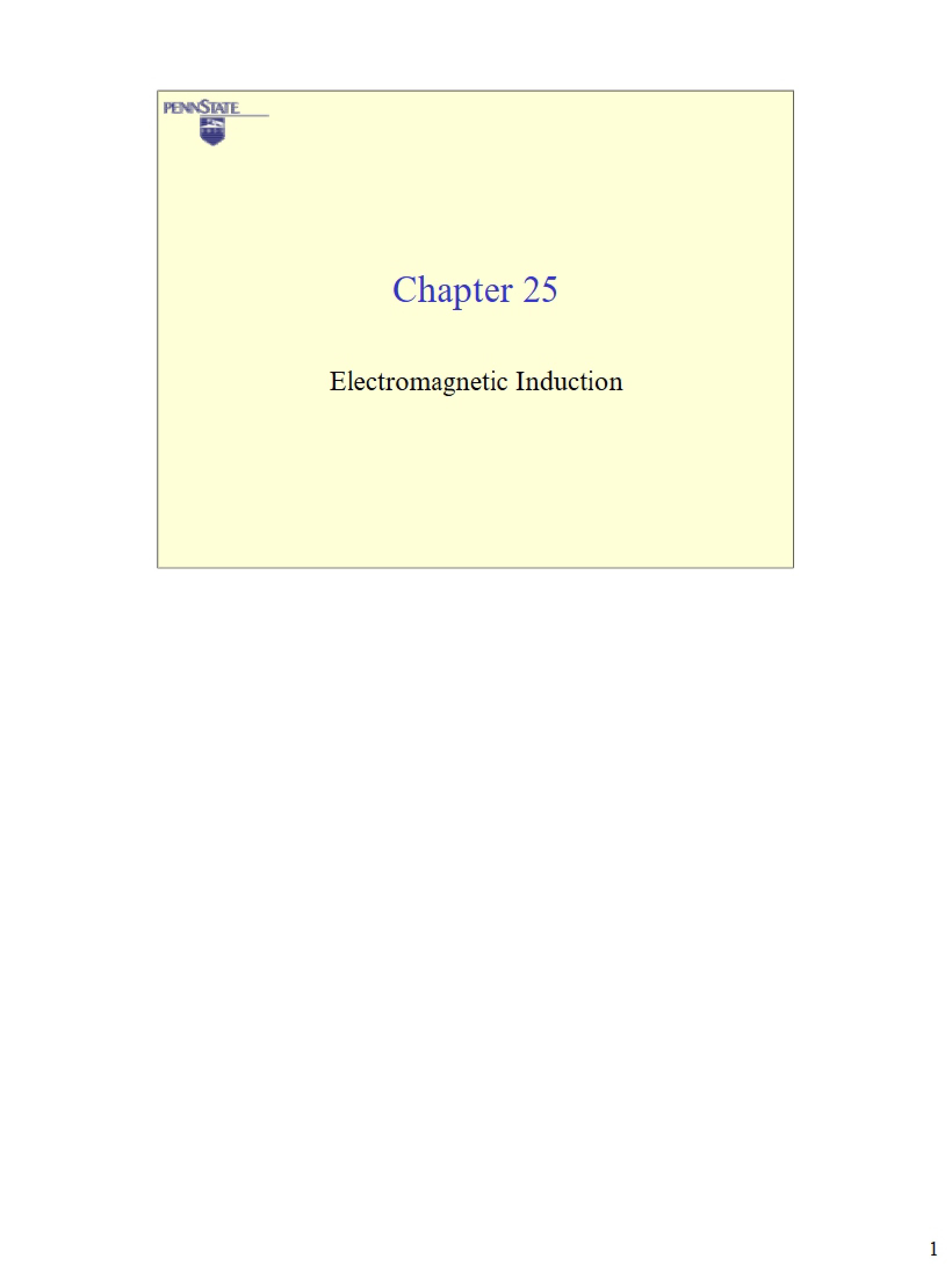 Induction Electromagnetic