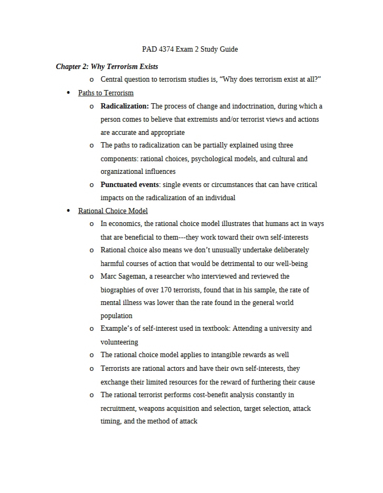 Why Terrorism Exists (Chapter 2)