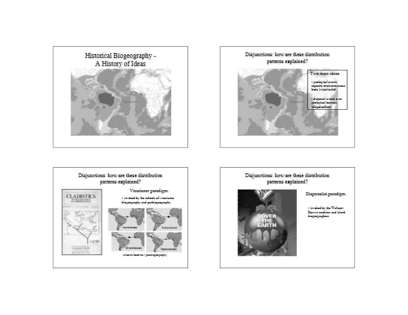 History of Biogeography