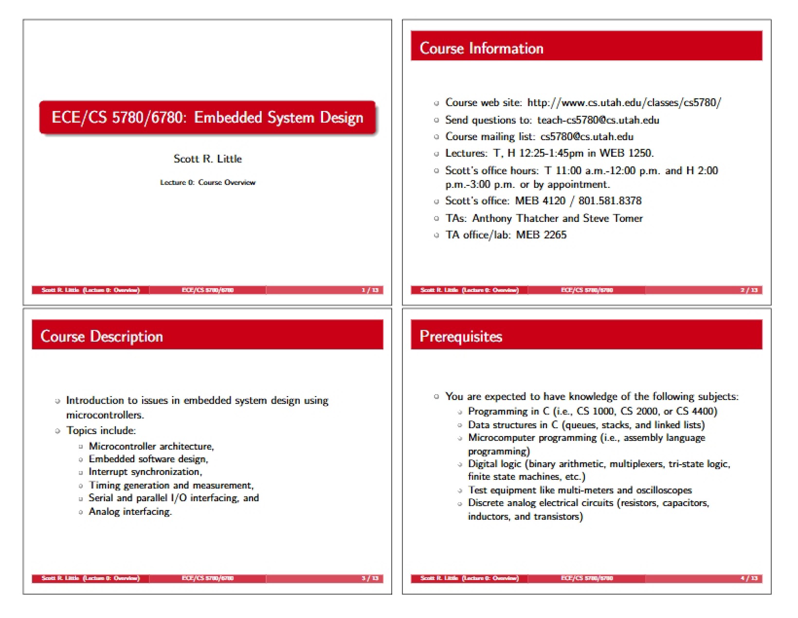 Embedded System Design Class Notes