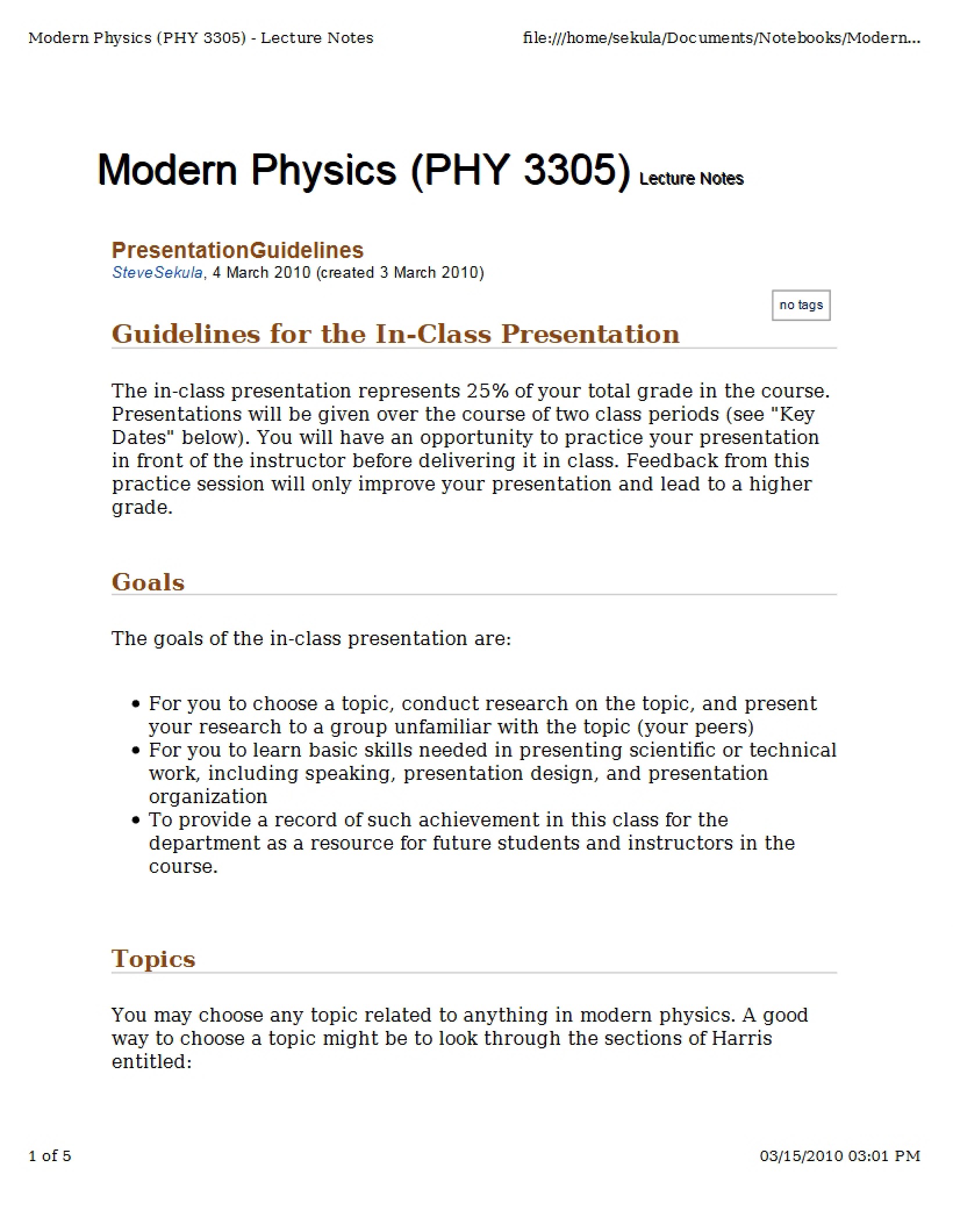 Modern Physics Study Guide